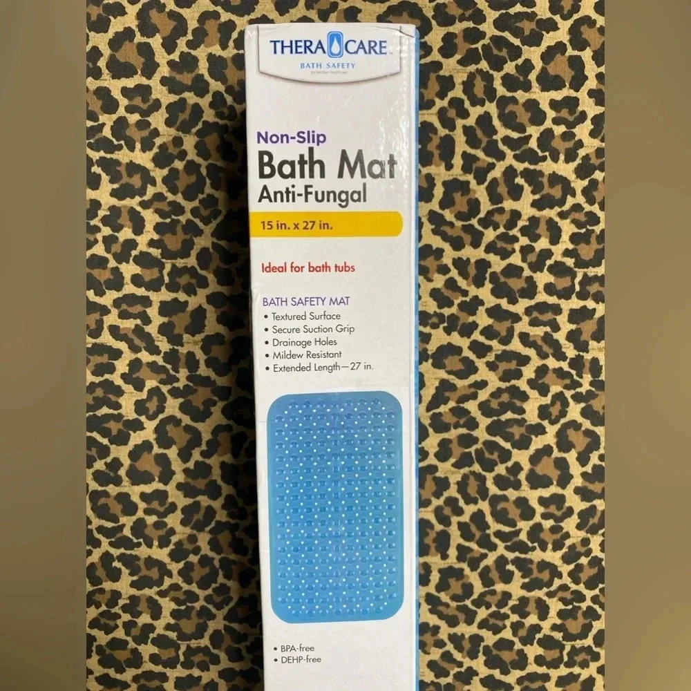 🦋B2G1🦋THERACARE NON-SLIP Bath Safety Mat ANTI FUNGAL | 15x27 |